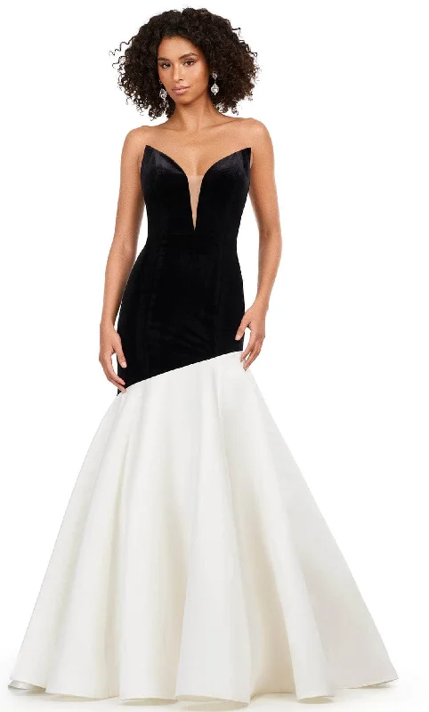 Ashley Lauren 11264 - Velvet Mermaid Gown