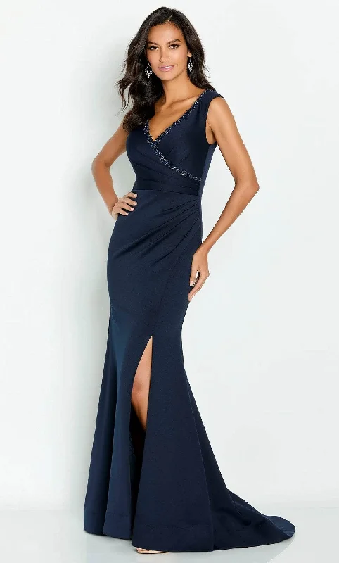Cameron Blake CB143 - Beaded V-Neck Evening Gown H&M party dresses