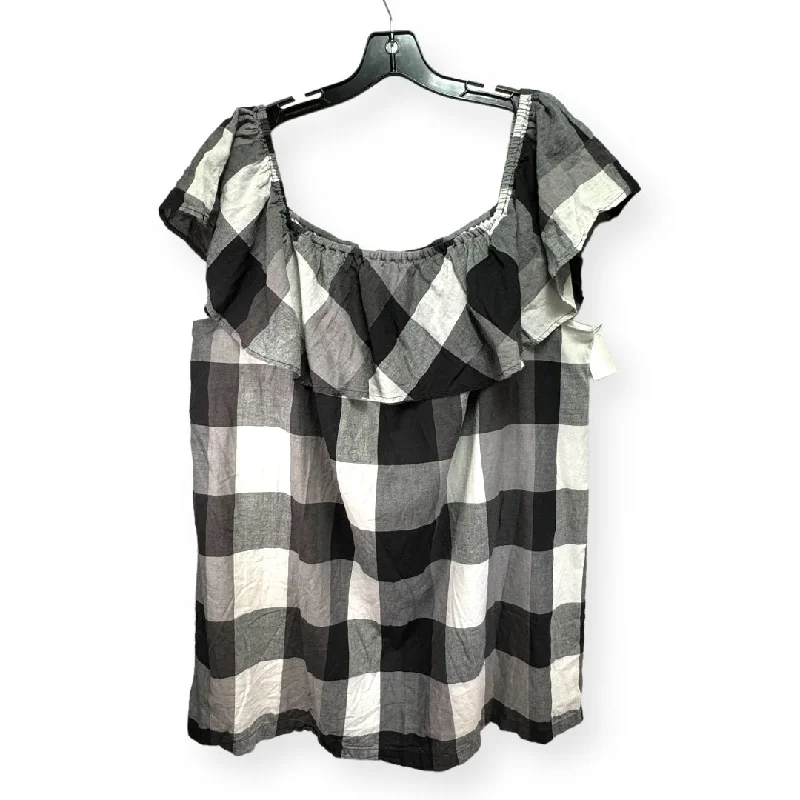 Checkered Pattern Dress Casual Short Who What Wear, Size 3x Bodycon floral dresses