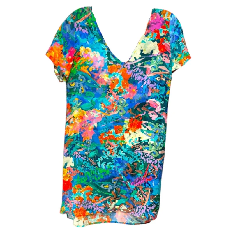 Silk Floral Print Shift Dress By Amanda Uprichard  Size: S Corset floral dresses