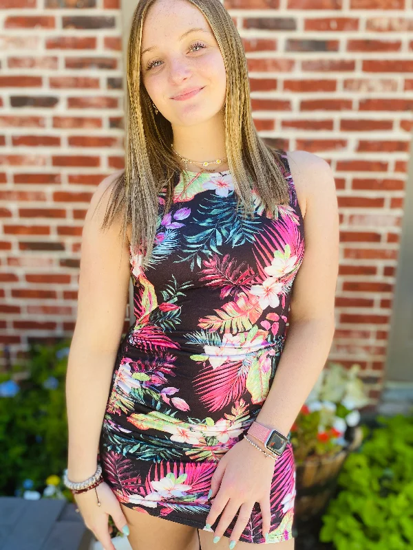 Floral & Keyhole Detail Bodycon Sultry Dress Versatile floral dresses for all occasions Floral & Keyhole Detail Bodycon Sultry Dress Versatile floral dresses for all occasions