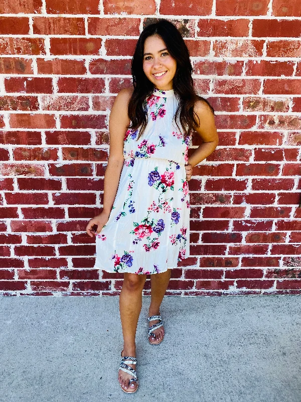 Ivory Draw You Near Floral Dress Maternity floral dresses
