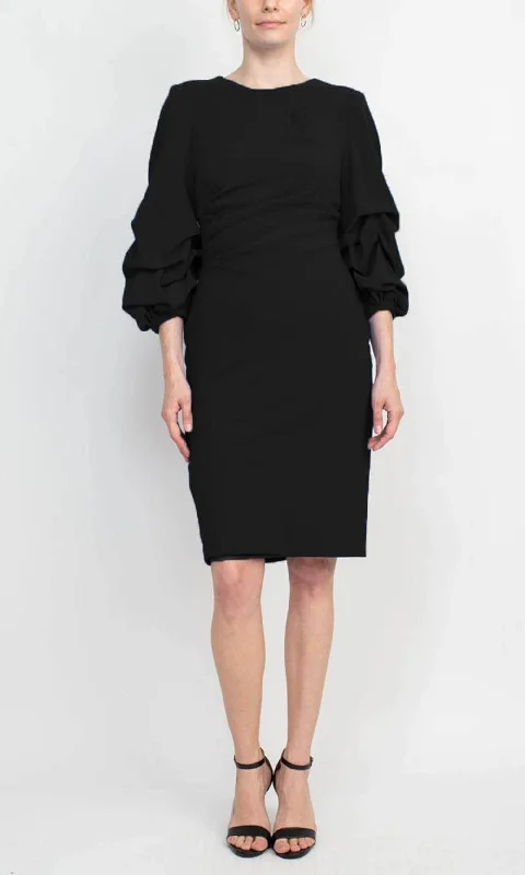 Alberto Makali 18322 - Ruffle Sleeve Dress Earthy tone unclassified dresses