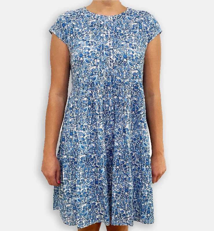 Blue Bird Pintuck Cap Sleeve Dress Spring unclassified dresses