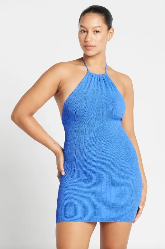 BOUND by Bond-Eye 'Imogen' Dress in Tranquil Blue Eco Denim unclassified dresses