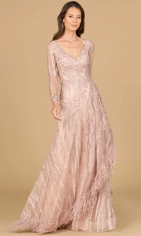 Lara Dresses 29133 - Embroidered Gown Ruched unclassified dresses