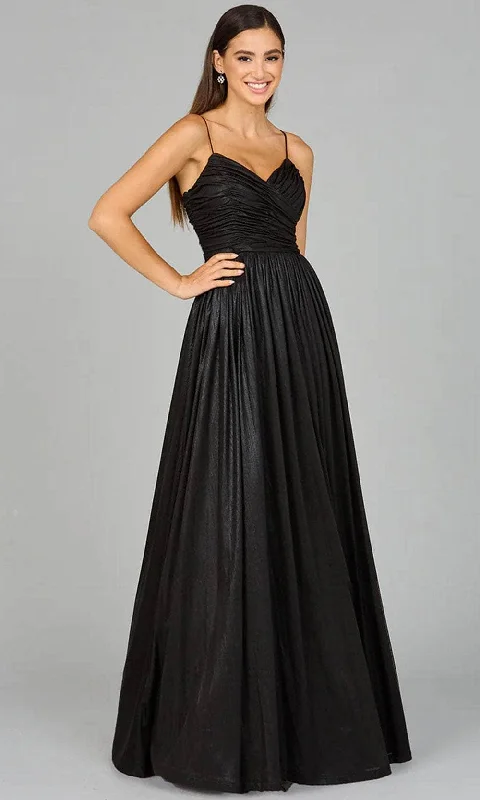 Lara Dresses 8120 - Metallic A-Line Evening Gown Casual chic unclassified dresses