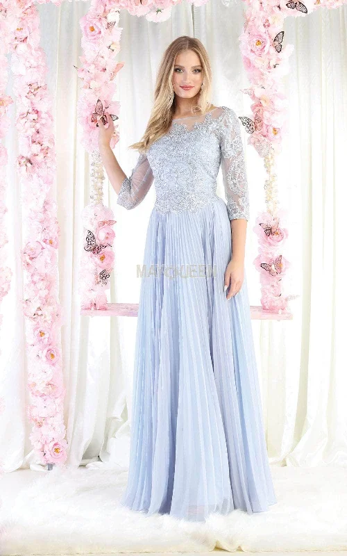 May Queen MQ1980 - Pleated Gown Pastel unclassified dresses