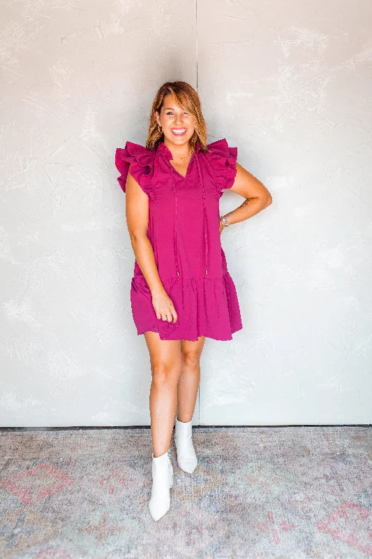 The Graceful Ruffle Dress Trendy new unclassified dresses