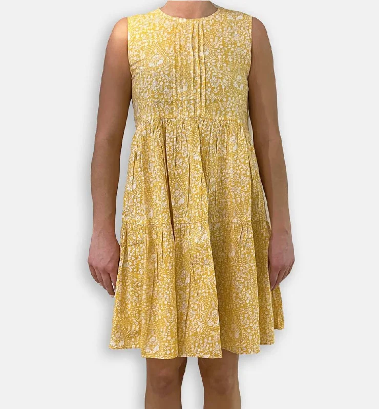 Yellow Paisley Layered Dress Anniversary unclassified dresses