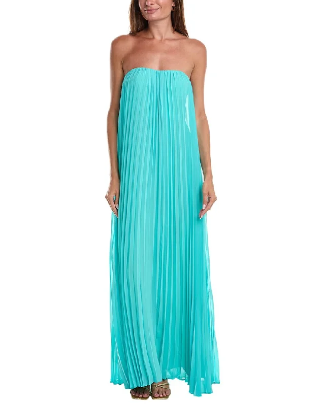 BCBGMAXAZRIA Strapless Maxi Cocktail Dress Casual Long Skirt