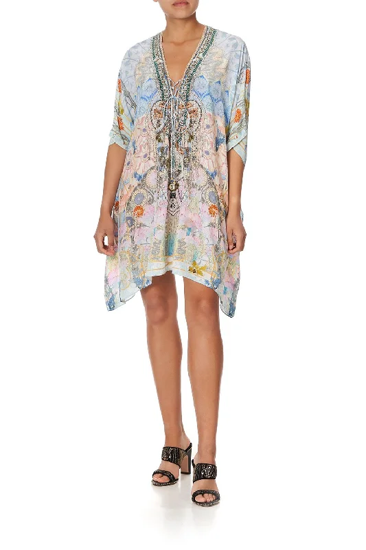 SHORT LACE UP KAFTAN MORRIS MUSE Lace Dress Glamour